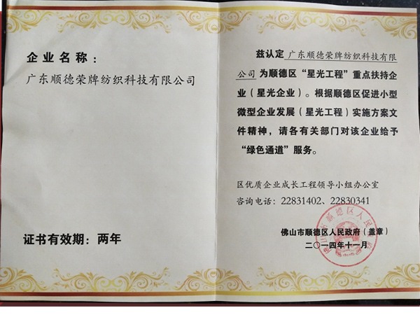 bb贝博Ballbet荣获政府重点扶持企业